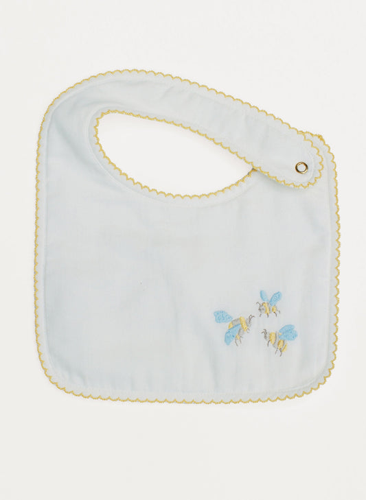 Baby Classic Bib - Embroidered Bee