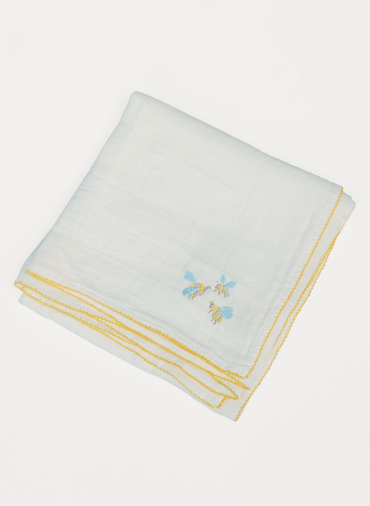 Baby Classic Bib - Embroidered Bee