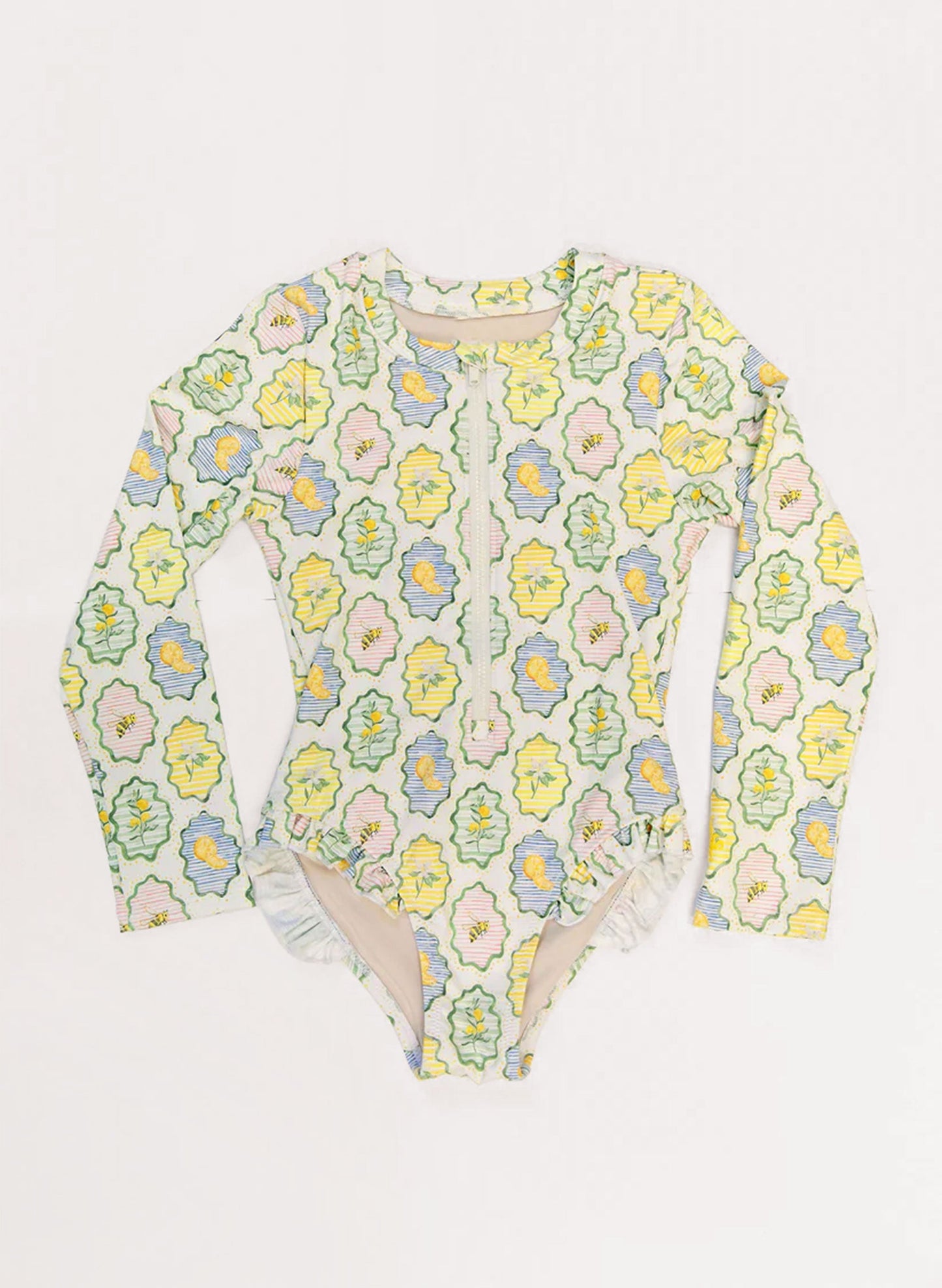 Girls Rashguard Swimsuit - Nature's Windows
