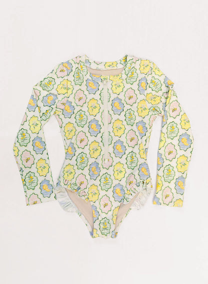 Girls Rashguard Swimsuit - Nature's Windows