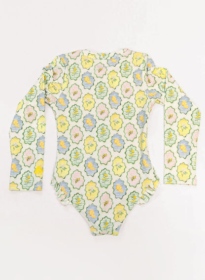 Girls Rashguard Swimsuit - Nature's Windows