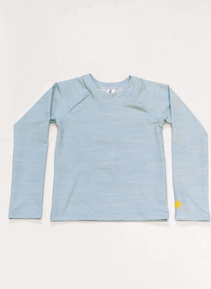 Rashguard Swim Shirt - Misty Blue Stripe