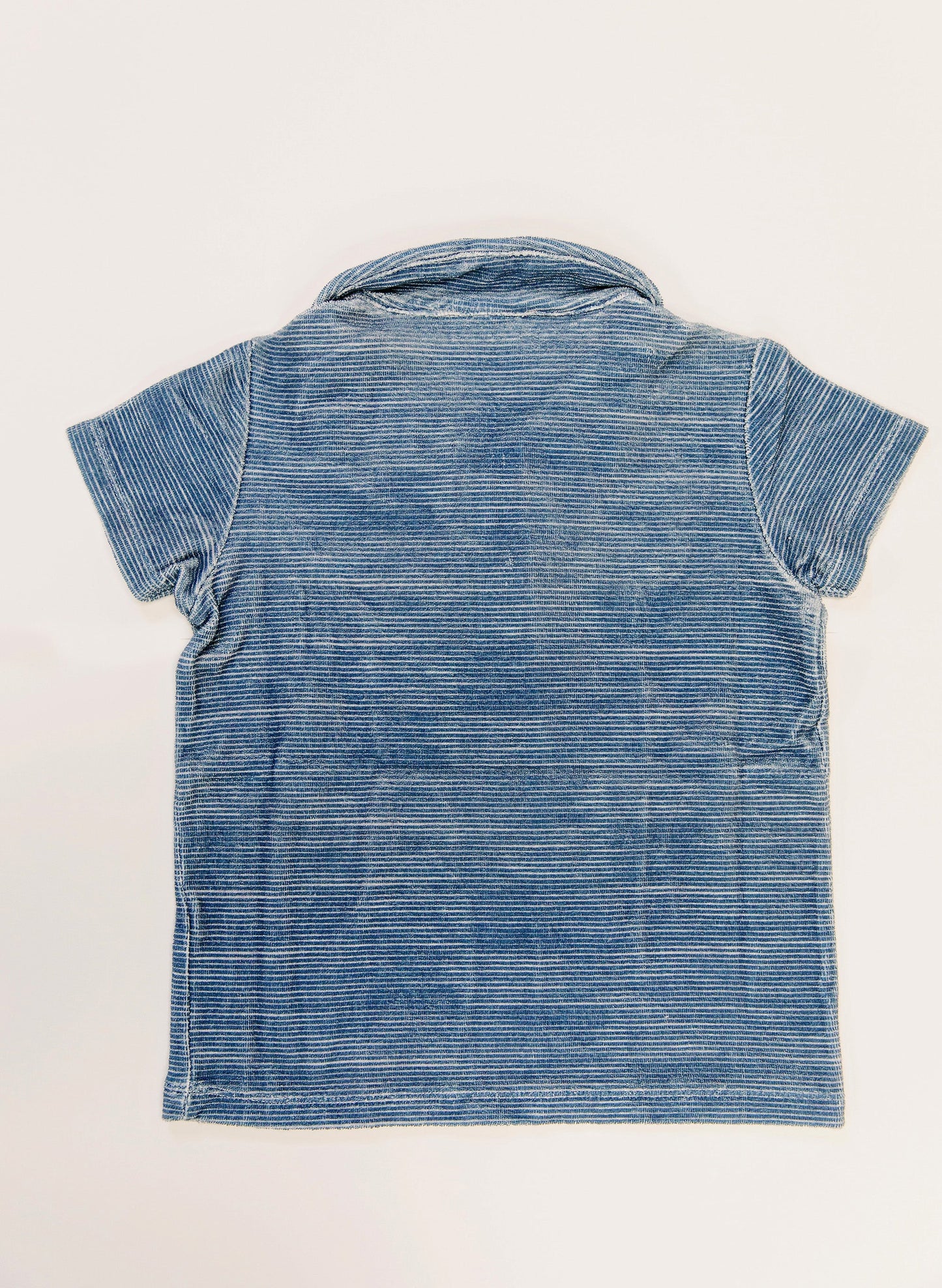 Dax French Terry Polo - Sailor Navy Stripe
