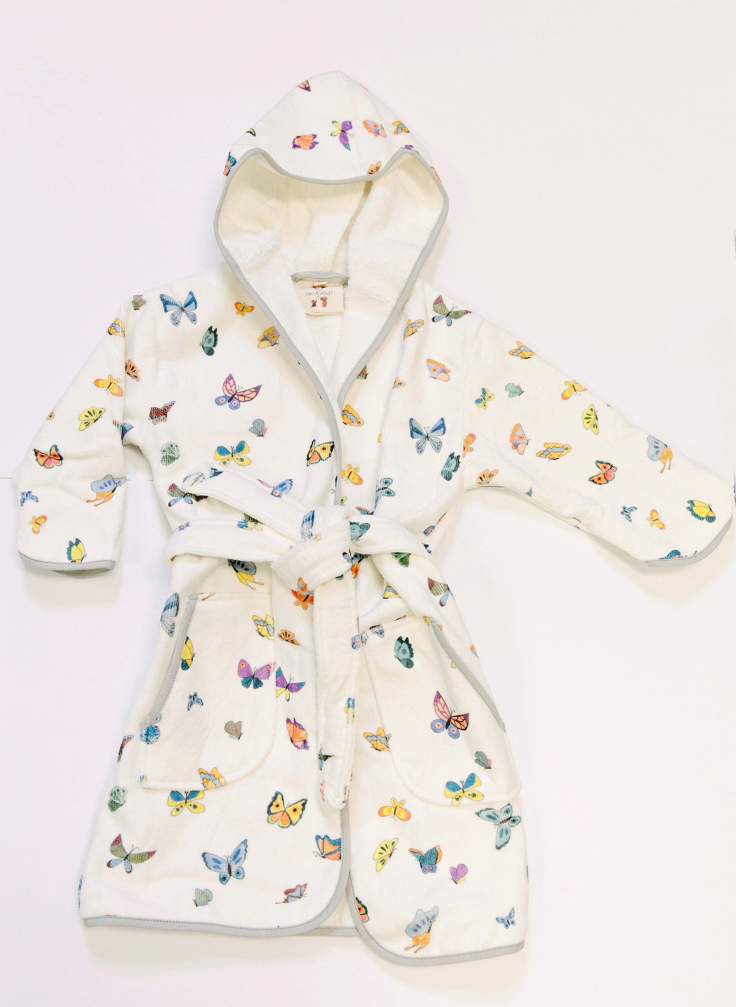 Greenwich Organic Children’s Bathrobe – Madame Butterfly