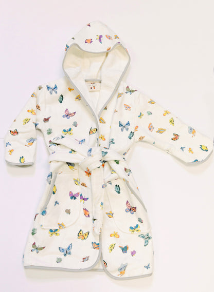 Children's Organic Cotton Printed Bathrobe