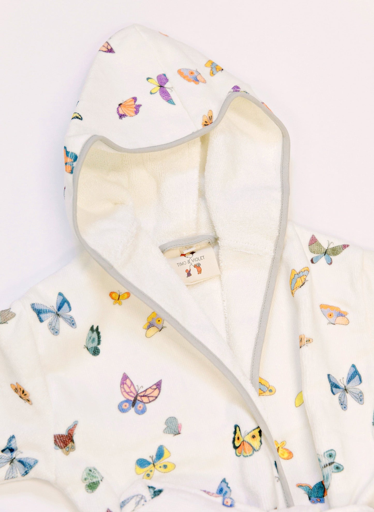 Greenwich Organic Children’s Bathrobe – Madame Butterfly