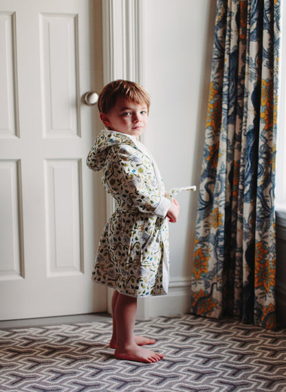 Organic Children’s Bathrobe - Happy Monkey