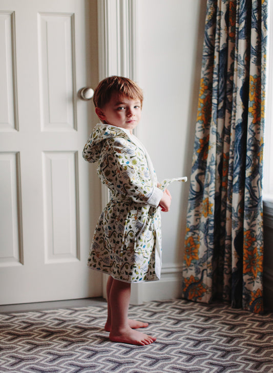 Organic Children’s Bathrobe - Happy Monkey