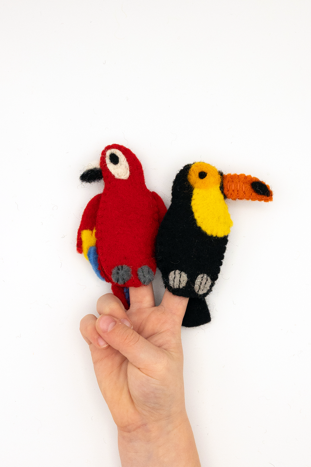 Tropical Birds Puppet Set