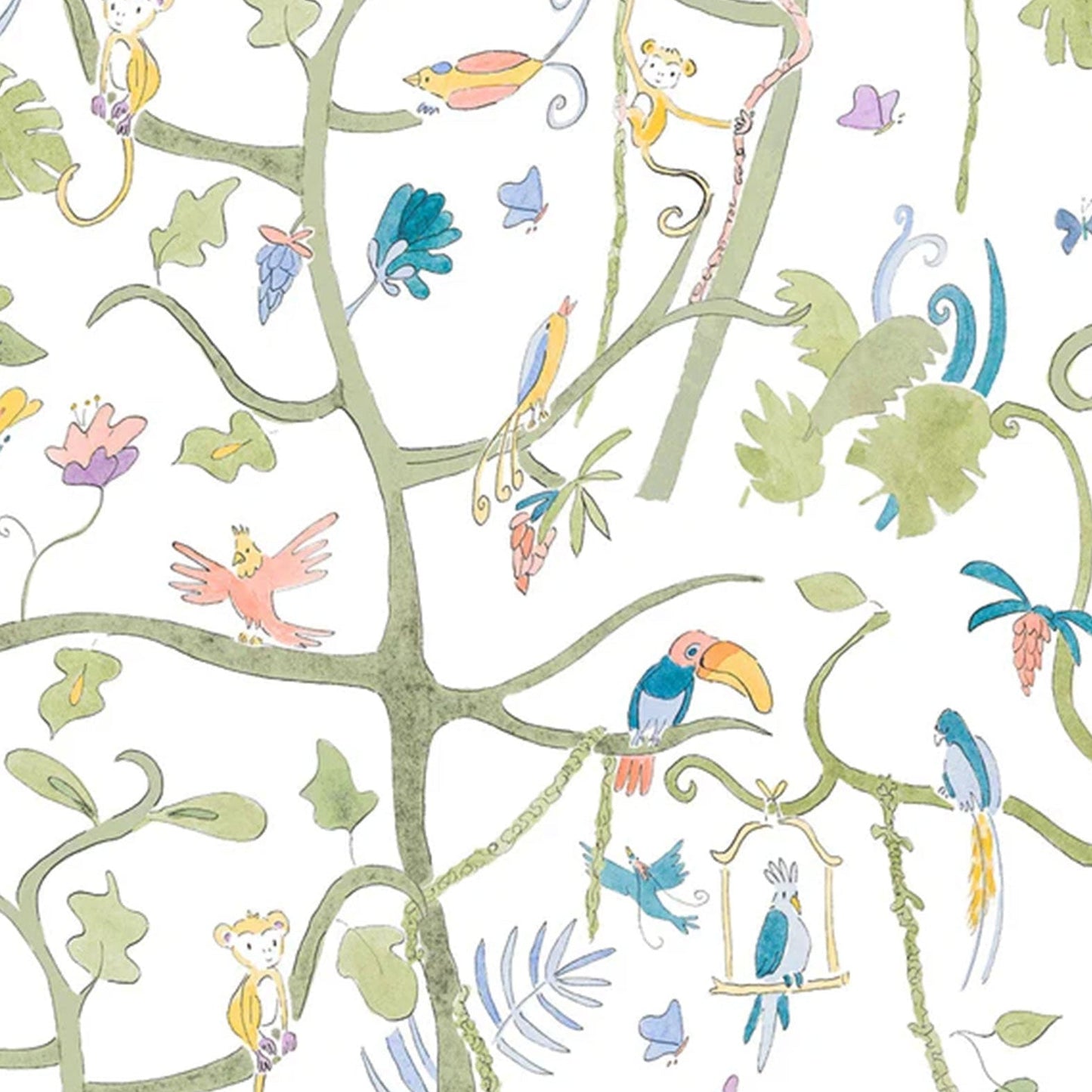 Baby Zippered One-Piece - Tropical Garden