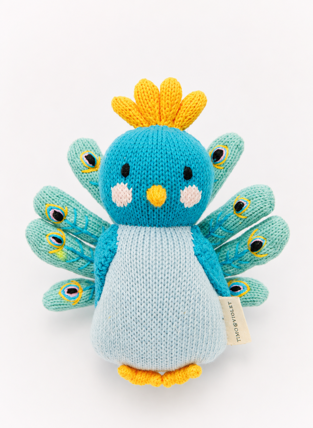 Violet the Peacock - Tuckling Knit Doll