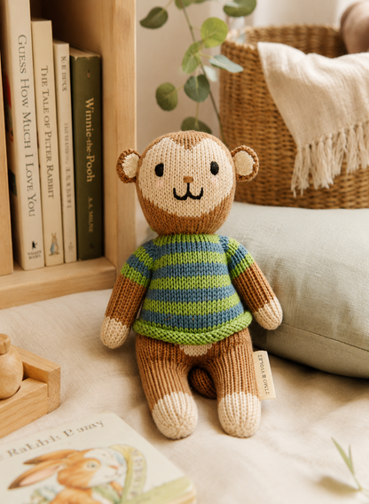 Marlow the Monkey - Tuckling Knit Doll