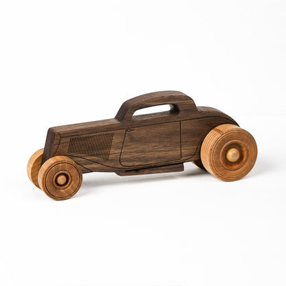 Classic Hot Rod 8.75" Long | Solid Walnut Wood | Etched Details | Made in the USA 🇺🇸