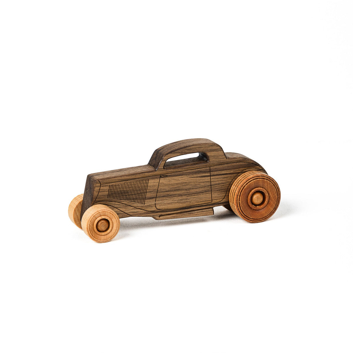 Classic Hot Rod 6" Long | Solid Walnut Wood | Etched Details | Made in the USA 🇺🇸