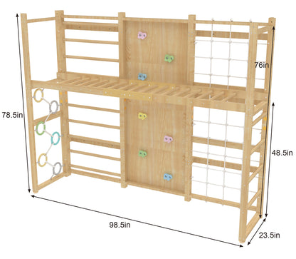 Monkey Bar Attachment – For 79 Inch MODULAR Walnut Swedish Ladder