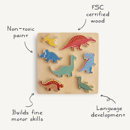 Wooden Dino Puzzle