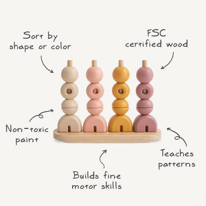 Wooden Multi Shape Stacker