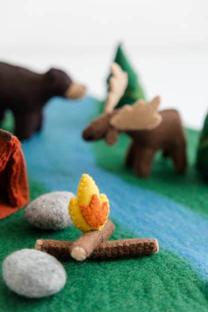 Woodland Camping Play Mat + Toys