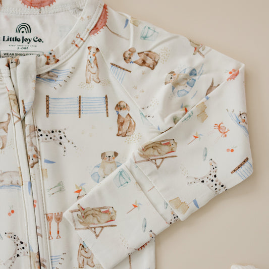 Beach Pawty Bamboo Zippy Pajamas