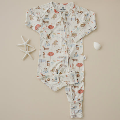 Beach Pawty Bamboo Zippy Pajamas