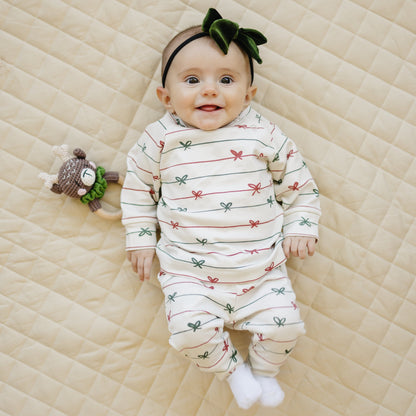 Tied with a Bow Christmas Organic Cotton Set