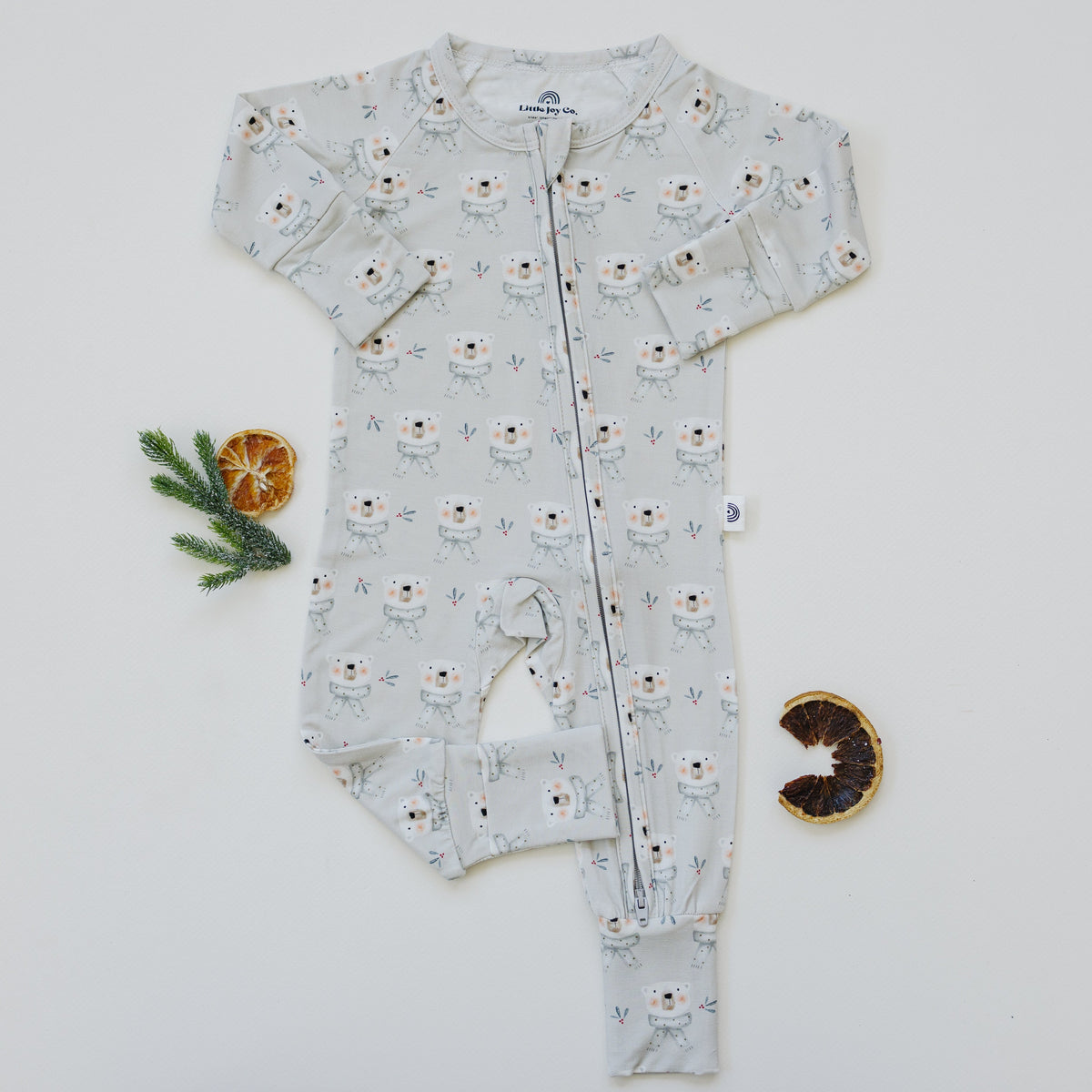 Polar Bear Zippy Romper *NB & 0-3m left