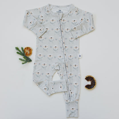Polar Bear Zippy Romper *NB & 0-3m left