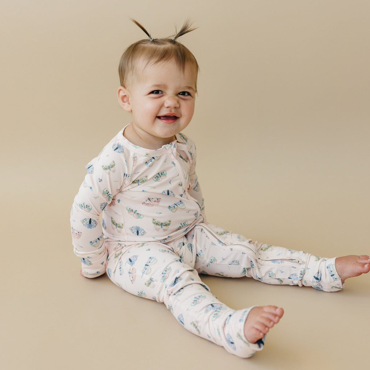 Luna Moths Bamboo Zippy Pajamas