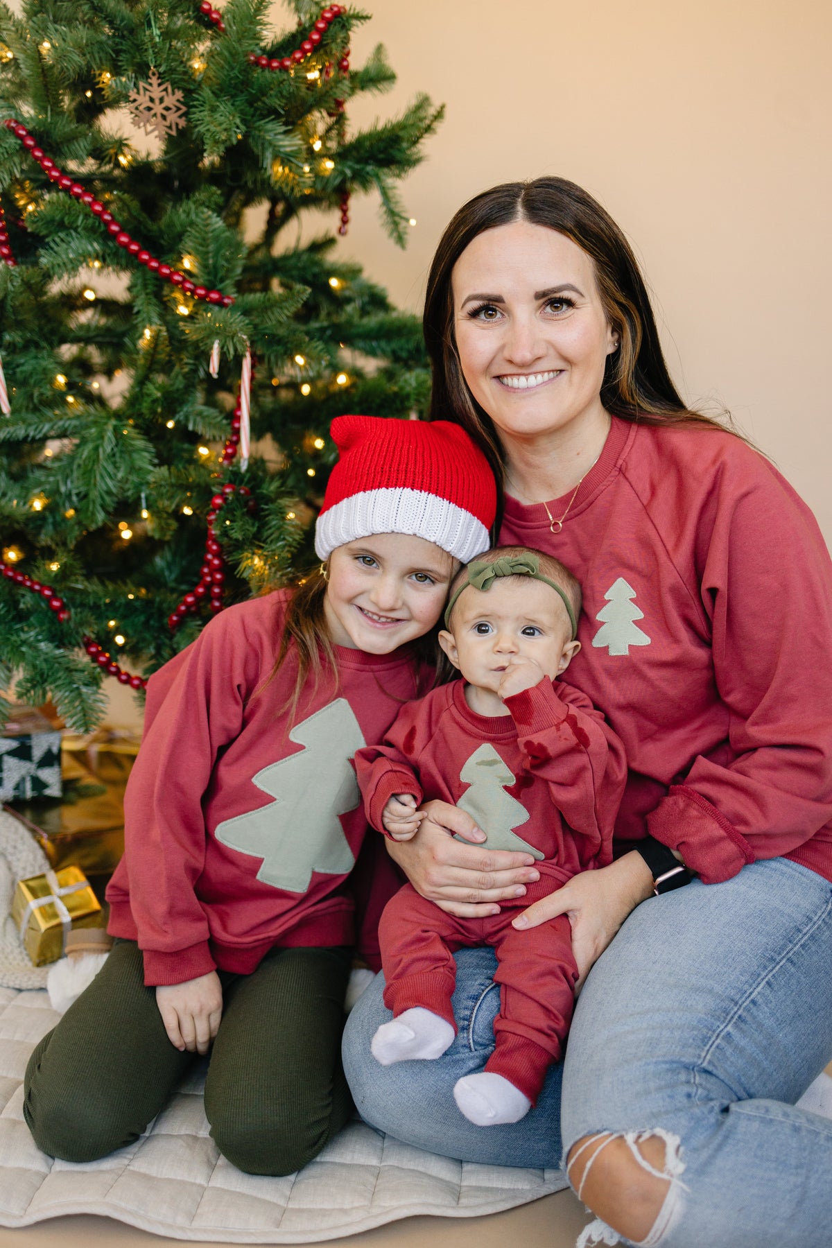 Christmas Tree Applique Sweatshirt