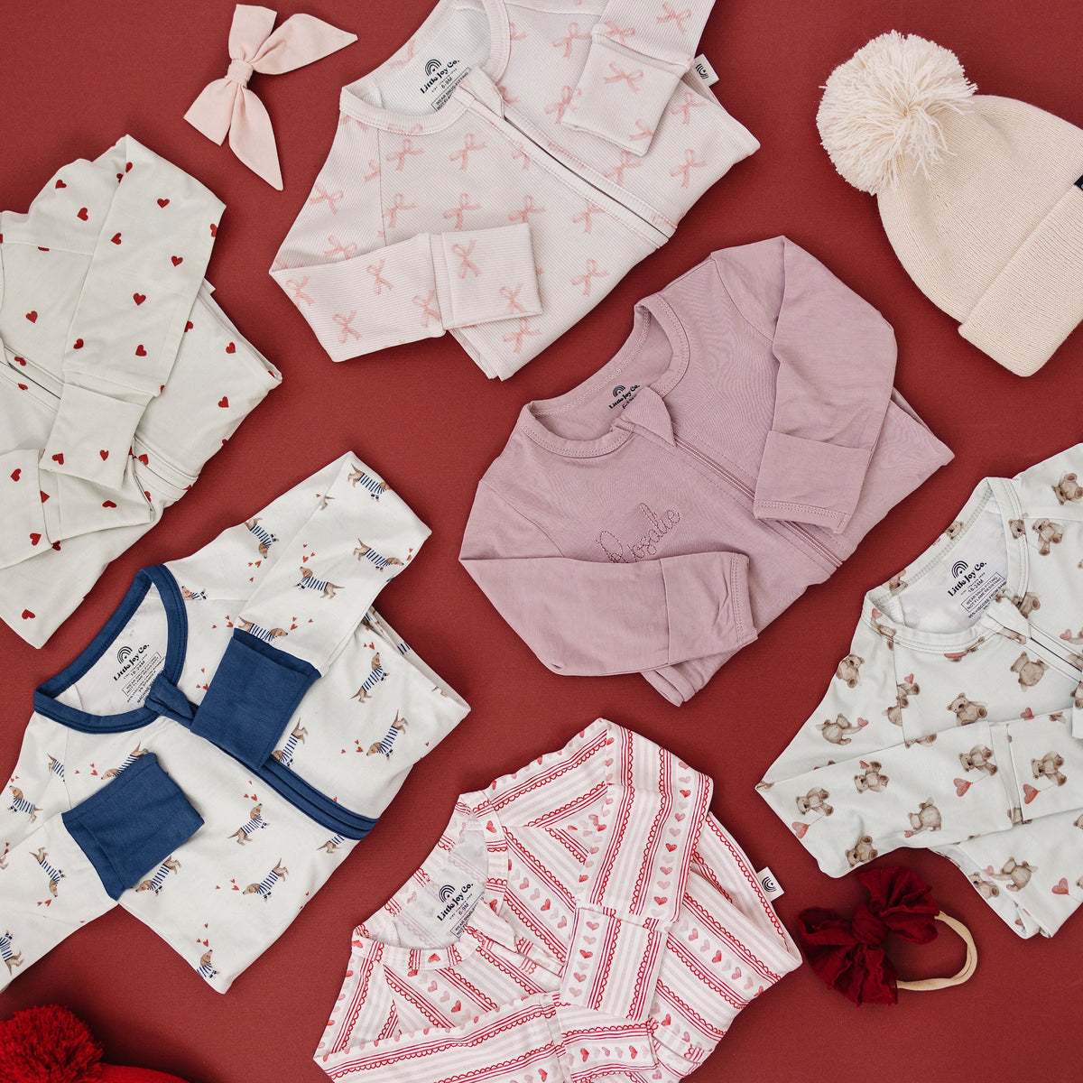 Tiny Hearts 2pc Bamboo Pajamas
