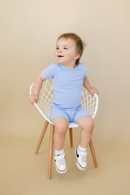 Solid Ribbed Bamboo 2pc Pajamas - more colors