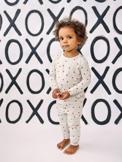 Tiny Hearts 2pc Bamboo Pajamas