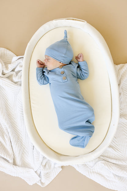 Newborn Bamboo Gown & Hat Set
