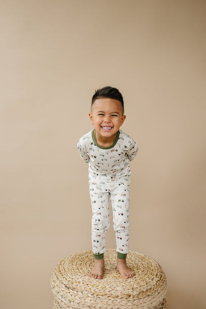 Tiny Tractors 2pc Bamboo Pajamas