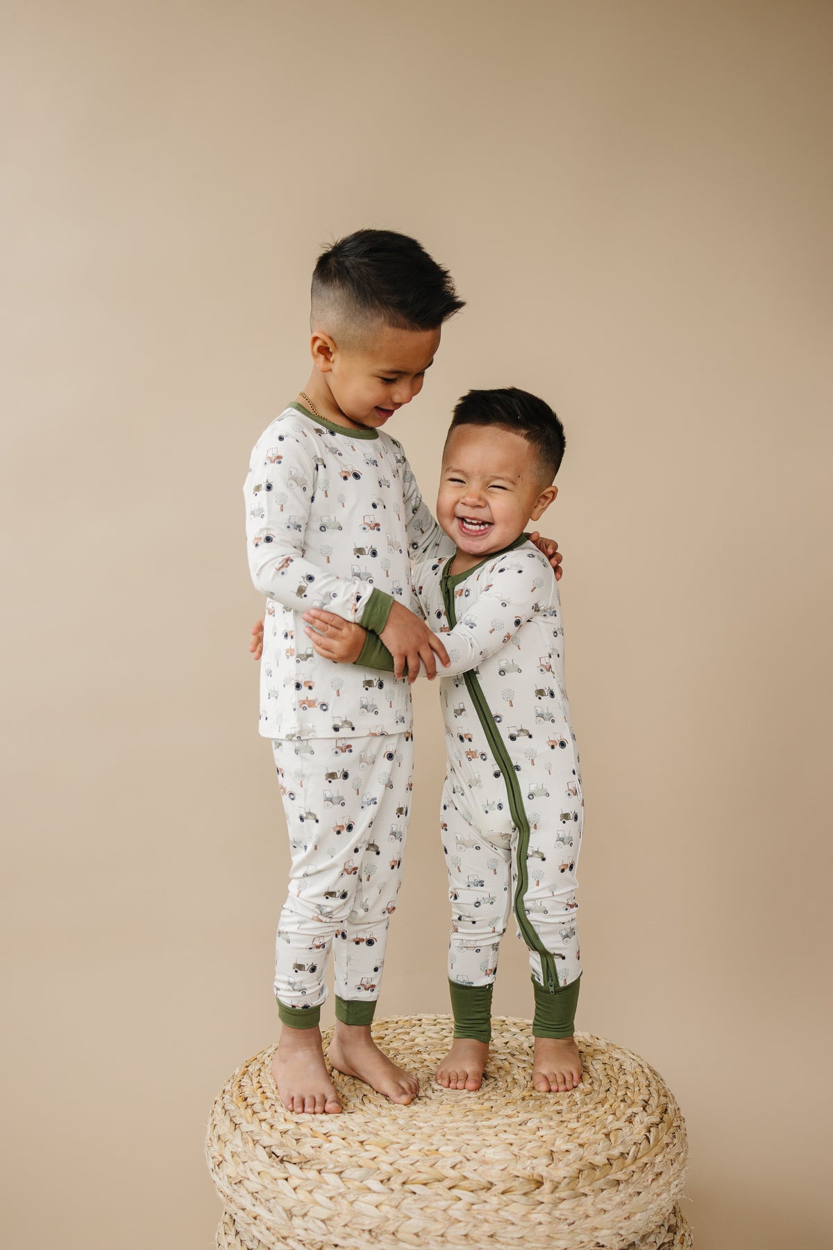 Tiny Tractors Bamboo Zippy Pajamas *12-18 & 18-24m left