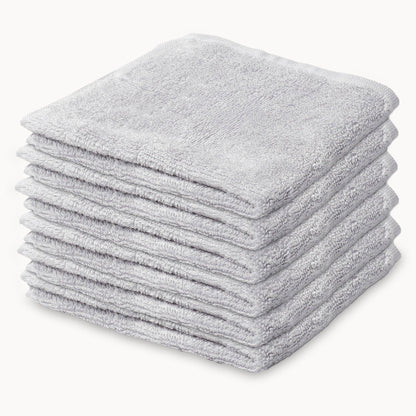Ultra Soft Bamboo Washcloths in Grey - 6 Pack