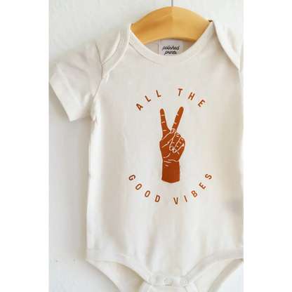 Always Good Vibes Organic Cotton Baby Onesie
