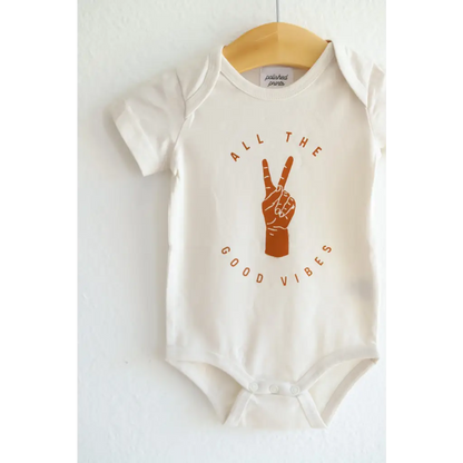 Always Good Vibes Organic Cotton Baby Onesie