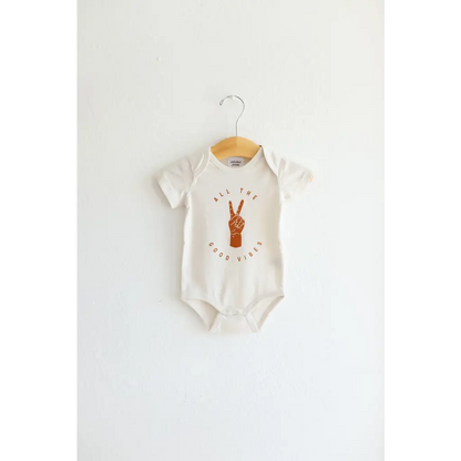 Always Good Vibes Organic Cotton Baby Onesie