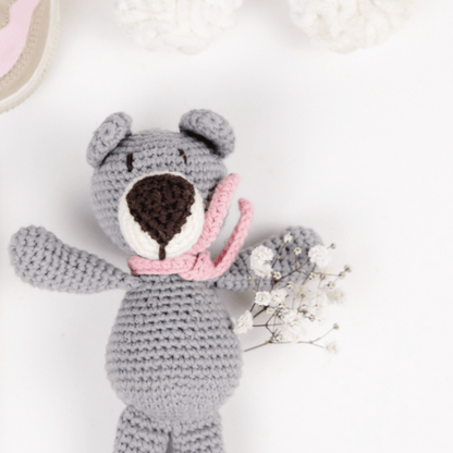 Atty the bear - grey mini