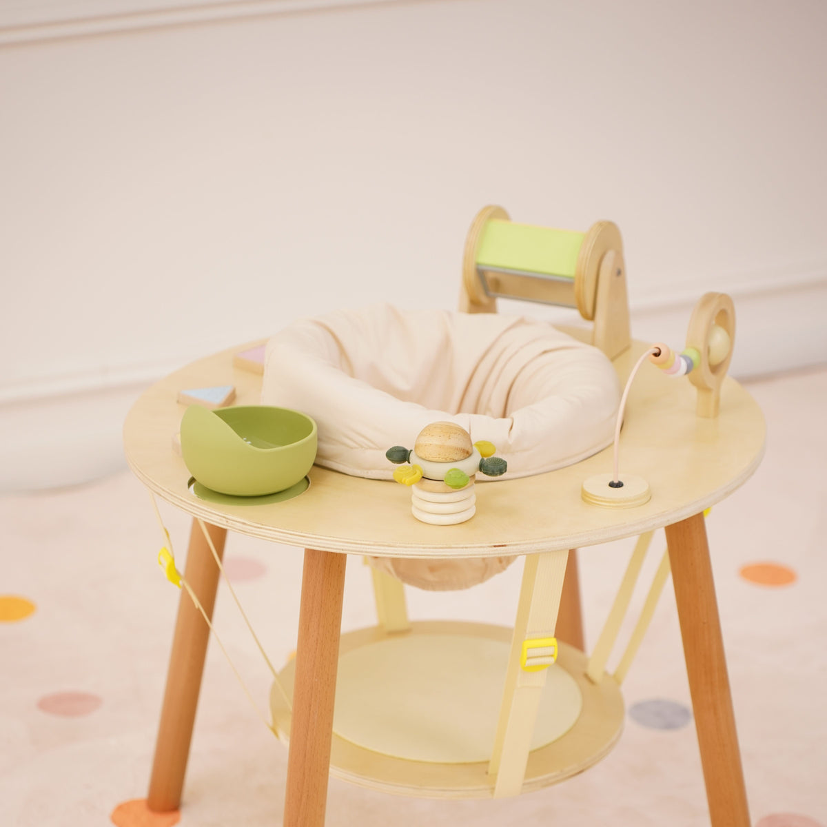 Aldar | Wooden Baby Activity Center That Converts to a Toddler Table