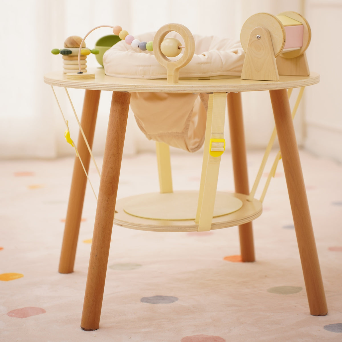 Aldar | Wooden Baby Activity Center That Converts to a Toddler Table