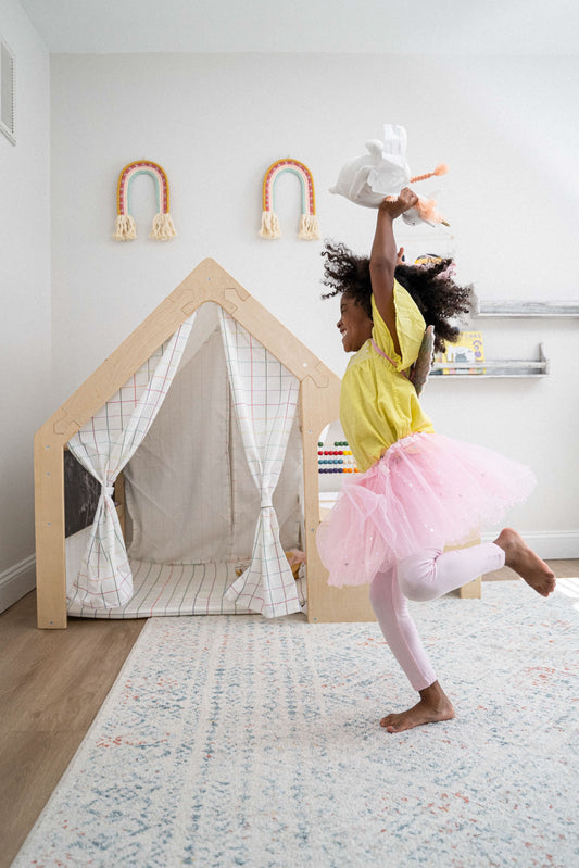 Flair Colorful | Kids Indoor Playhouse with Desk and Chair