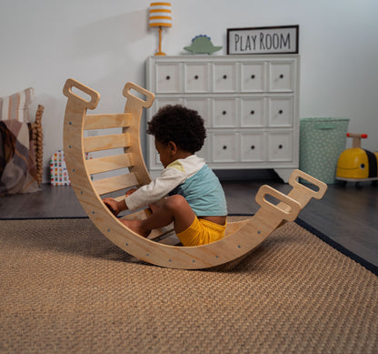 Hazel | Pikler Triangle, Slide & Rocker Set