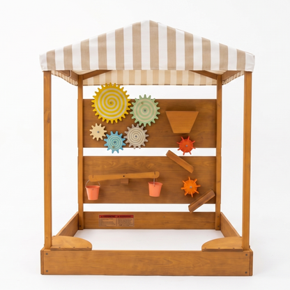 Koa | Outdoor Sensory Table with Water Wall and Play Market