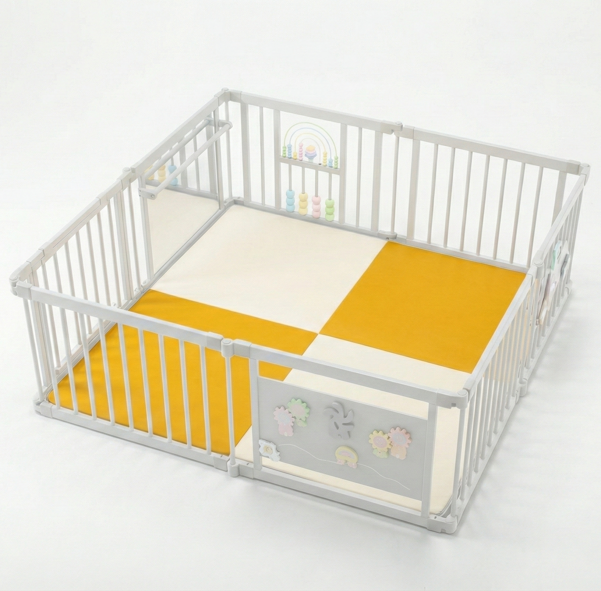 Playpen Mat | Thick Foam Baby Play Mat for the 63 x 63 Wooden Playpen