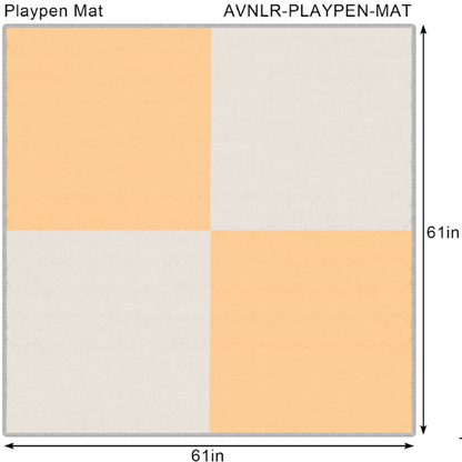 Playpen Mat | Thick Foam Baby Play Mat for the 63 x 63 Wooden Playpen