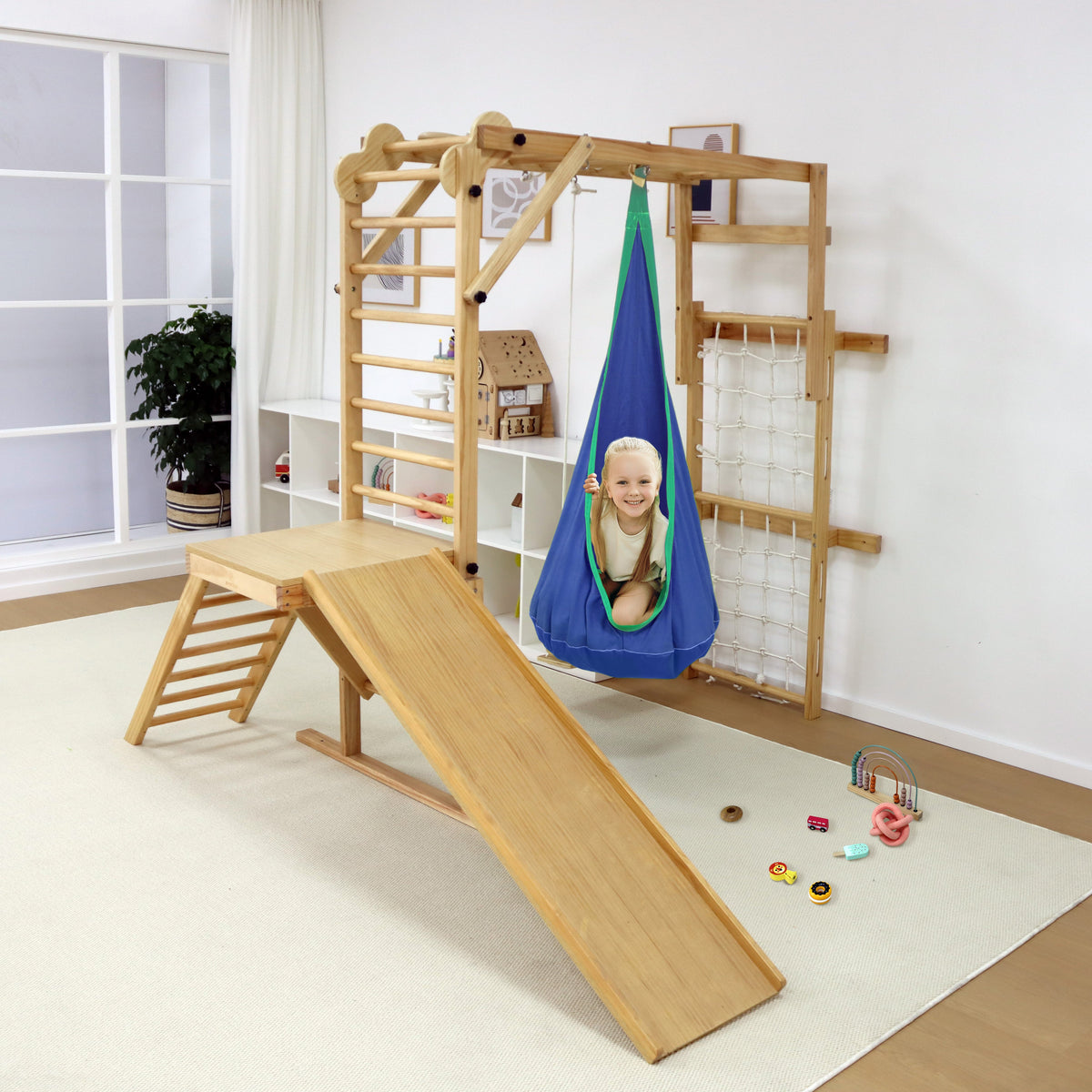 Pod Swing for Kids | Teardrop Hammock Swing for Avenlur Wall Climbers
