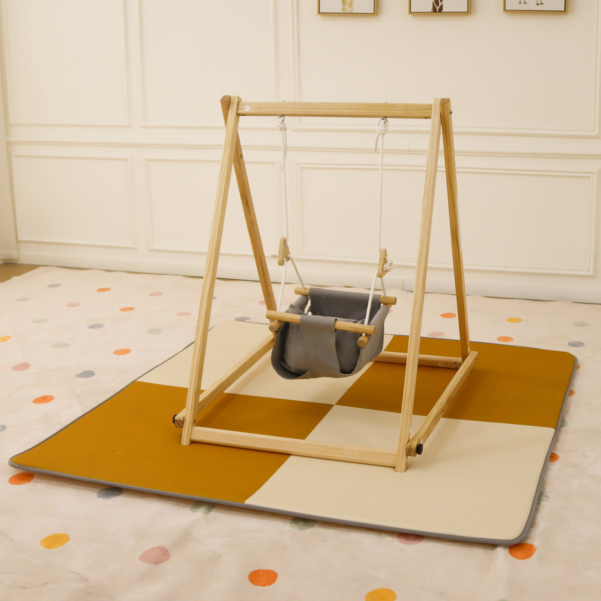 Spruce Swing Mat 63" x 63" | Foam Baby Play Mat for the Avenlur Spruce Foldable Baby Swing (Swing Not Included)