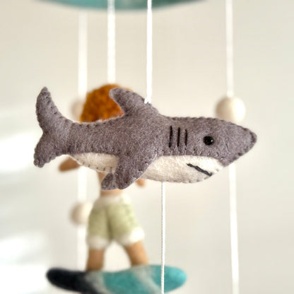 Baby Mobile - Surfer Boy & Ocean Creatures